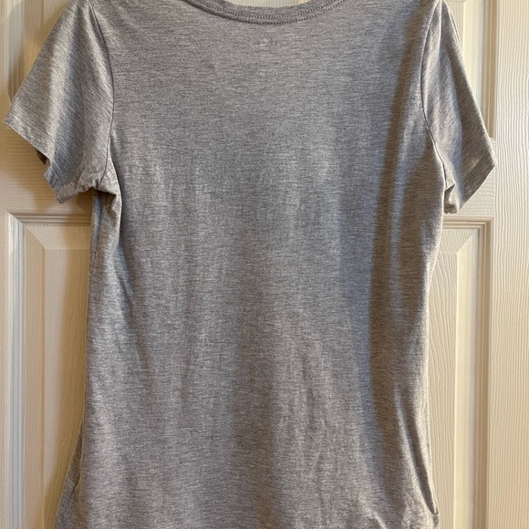 Majestic Gray Cardinals Short Sleeve V Neck - Picture 3 of 4